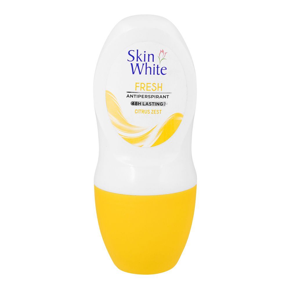 SkinWhite Fresh Antiperspirant Deodorant Roll On with Citrus Zest, 50ml - Main Image