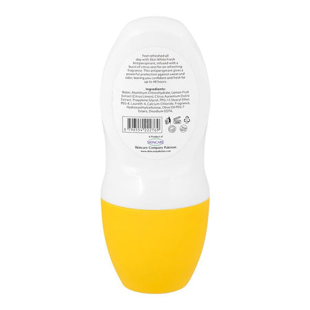 SkinWhite Fresh Antiperspirant Deodorant Roll On with Citrus Zest, 50ml - Image 2