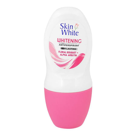 SkinWhite Whitening Antiperspirant Deodorant Roll On with Floral Bouqet+Alpha Arbutin, 50ml - Main Image