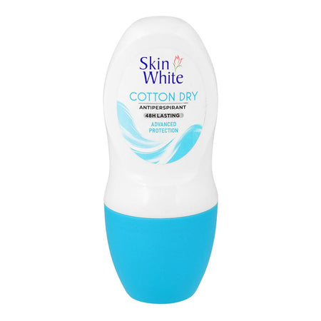 SkinWhite Cotton Dry Antiperspirant Deodorant Roll On, Advanced Protection, 50ml - Main Image