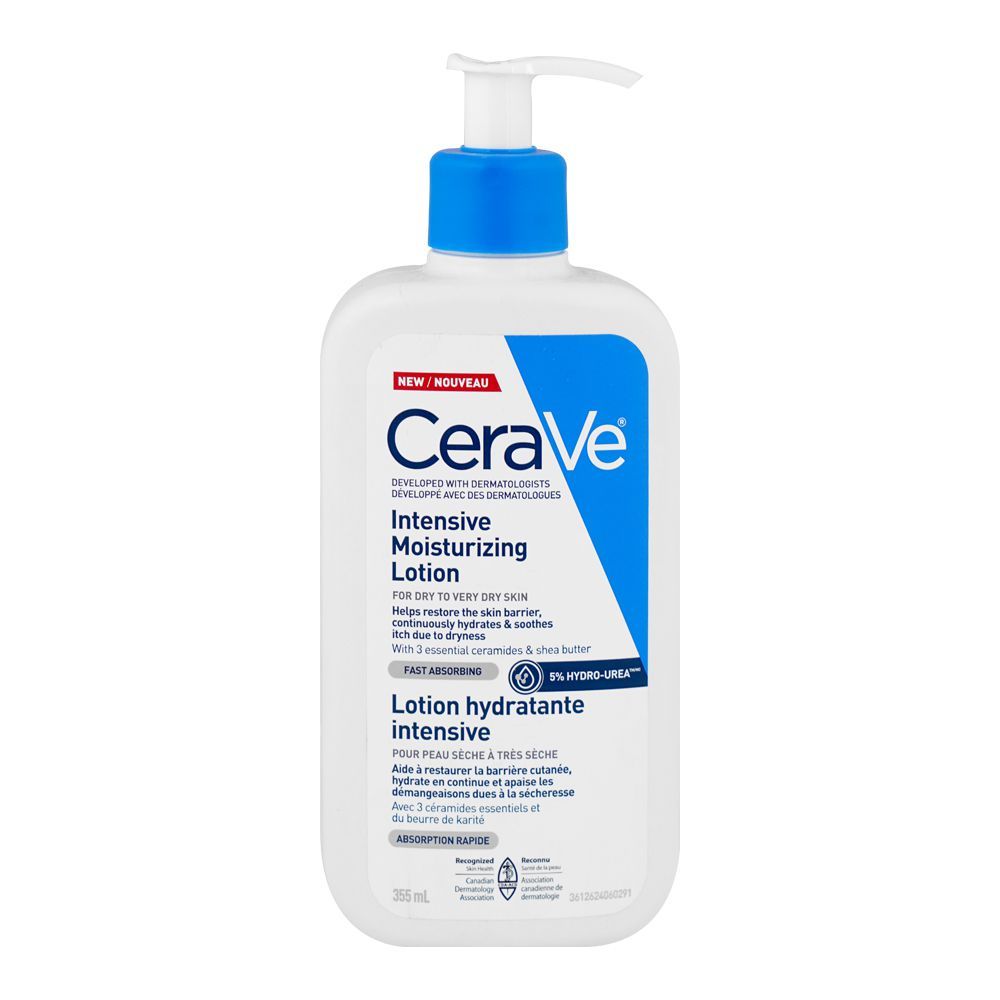 CeraVe Intensive Moisturizing Lotion with Ceramides and Shea Butter, For Dry Skin, 355ml - Main Image