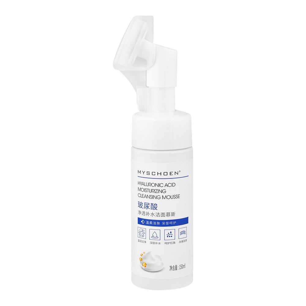 Myschoen Hyaluronic Acid Moisturizing Cleansing Face Wash Mousse, 150ml - Main Image