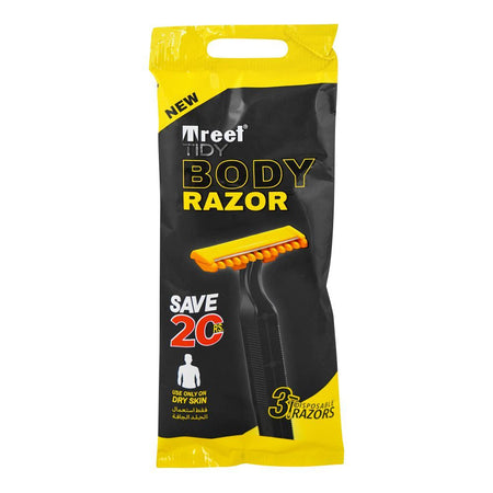 Treet Tidy Disposable Body Razors, 3-Pack - Main Image