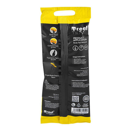 Treet Tidy Disposable Body Razors, 3-Pack - Image 2