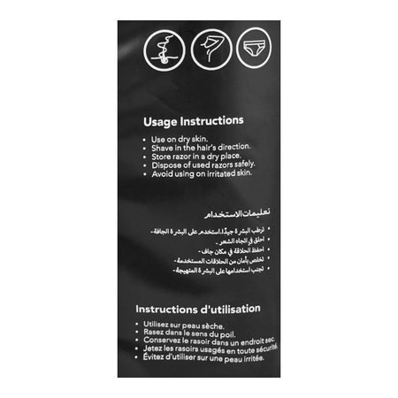 Treet Tidy Disposable Body Razors, 3-Pack - Image 3