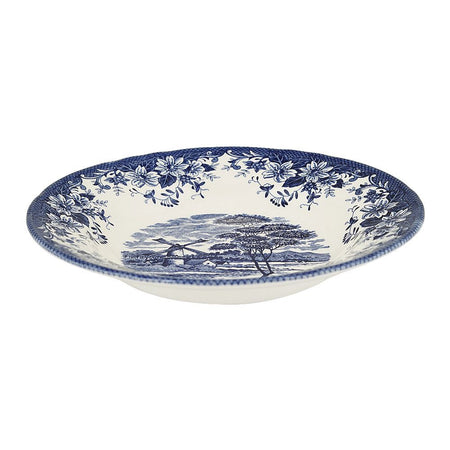 Claytan 9.2" Wind Mill Blue Soup Pasta Deep Bowl, OCX185BS3005 - Main Image