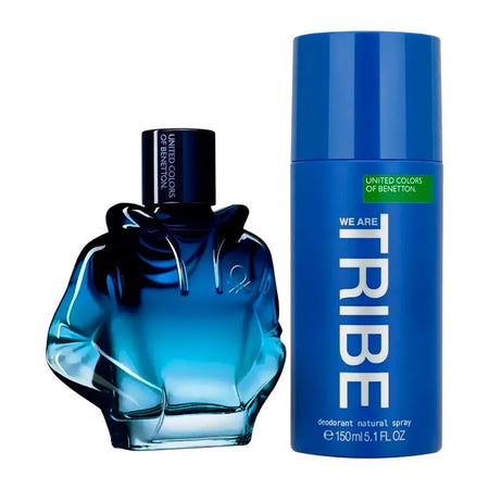 United Colors Of Benetton We Are Tribe Gift Set: Eau de Toilette 90ml+Body Spray 150ml, For Men, 2-Pack - Main Image
