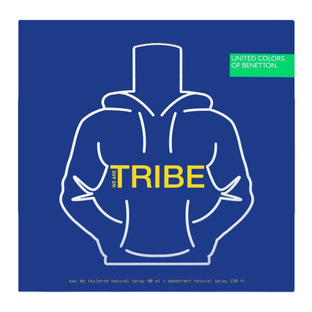 United Colors Of Benetton We Are Tribe Gift Set: Eau de Toilette 90ml+Body Spray 150ml, For Men, 2-Pack - Image 3