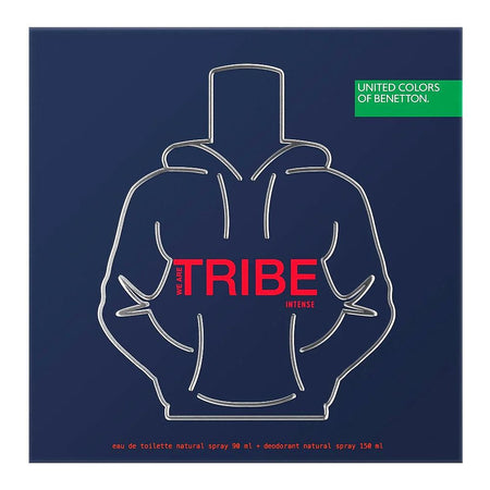 United Colors Of Benetton We Are Tribe Intense Gift Set: Eau de Parfum 90ml+Body Spray 150ml, For Men, 2-Pack - Image 3