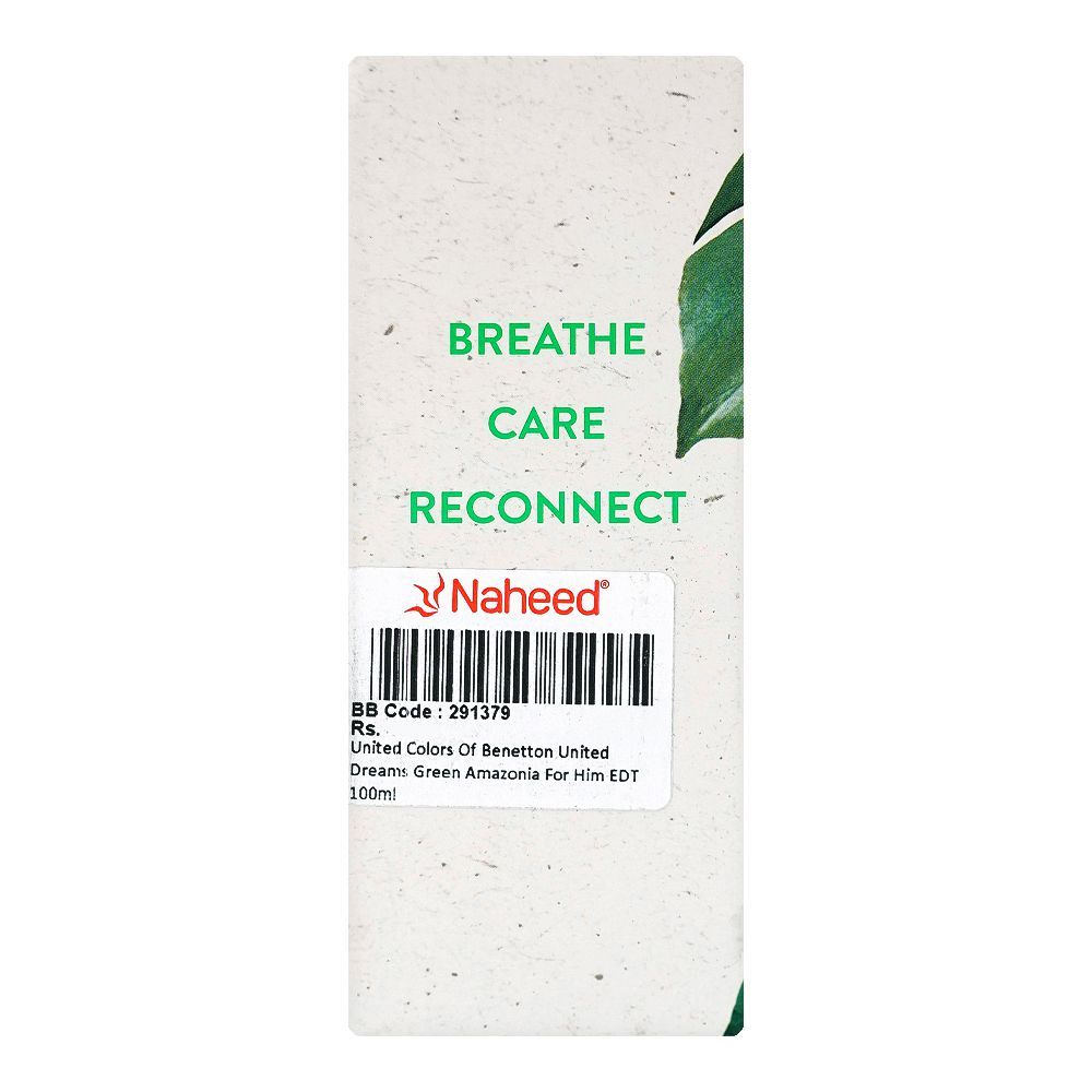 United Colors Of Benetton Green Amazonia, Eau de Toilette, For Men, 100ml - Image 3