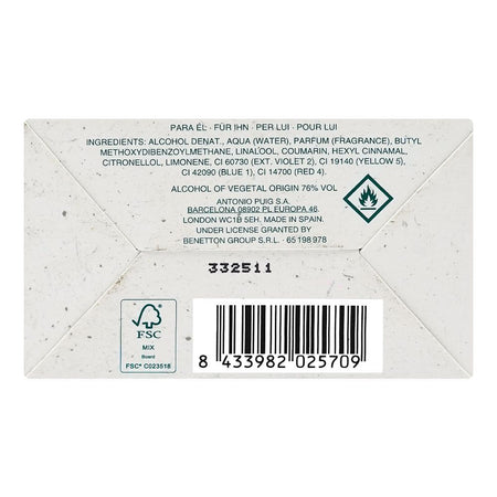 United Colors Of Benetton Green Amazonia, Eau de Toilette, For Men, 100ml - Image 4