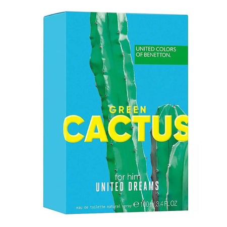 United Colors Of Benetton Green Cactus, Eau de Toilette, For Men, 100ml - Image 2