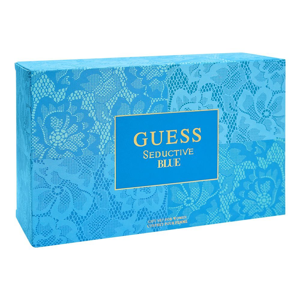 Guess Seductive Blue Gift Set: Eau de Toilette 75ml & 15ml + Body Lotion 100ml, For Women, 3-Pack - Image 2