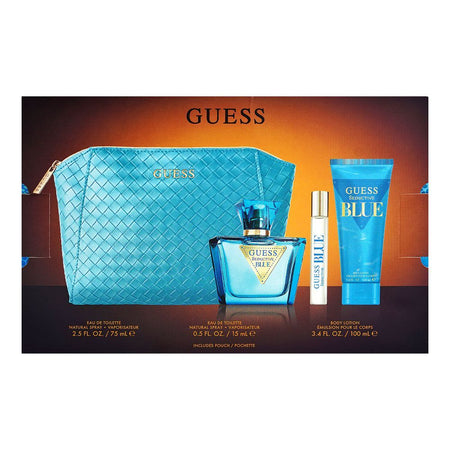 Guess Seductive Blue Gift Set: Eau de Toilette 75ml & 15ml + Body Lotion 100ml, For Women, 3-Pack - Image 3