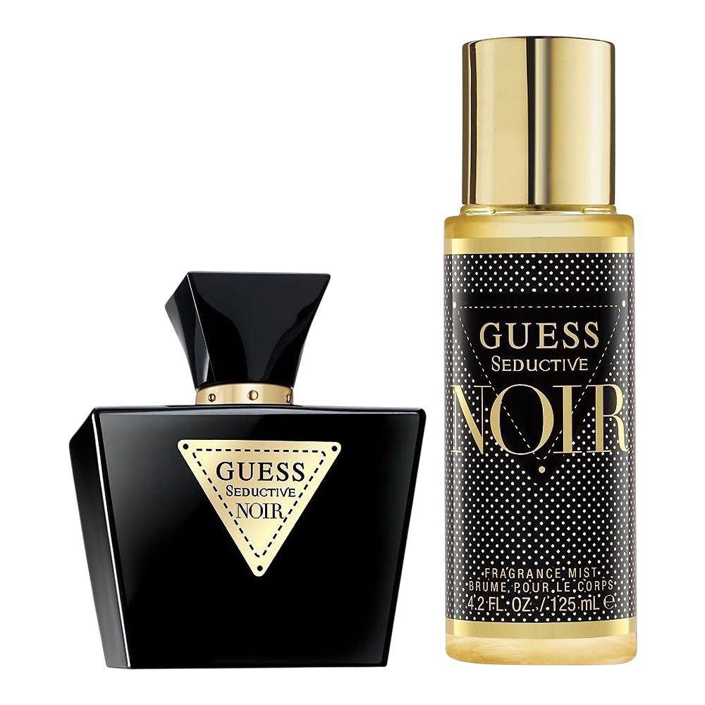 Guess Seductive Noir Set For Women, Eau De Toilette, 75ml + Fragrance Mist 125ml, 2-Pack - Main Image