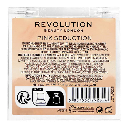 Makeup Revolution Beam Bright Silk Touch Highlighter, 2.45g, Pink Seduction - Image 4