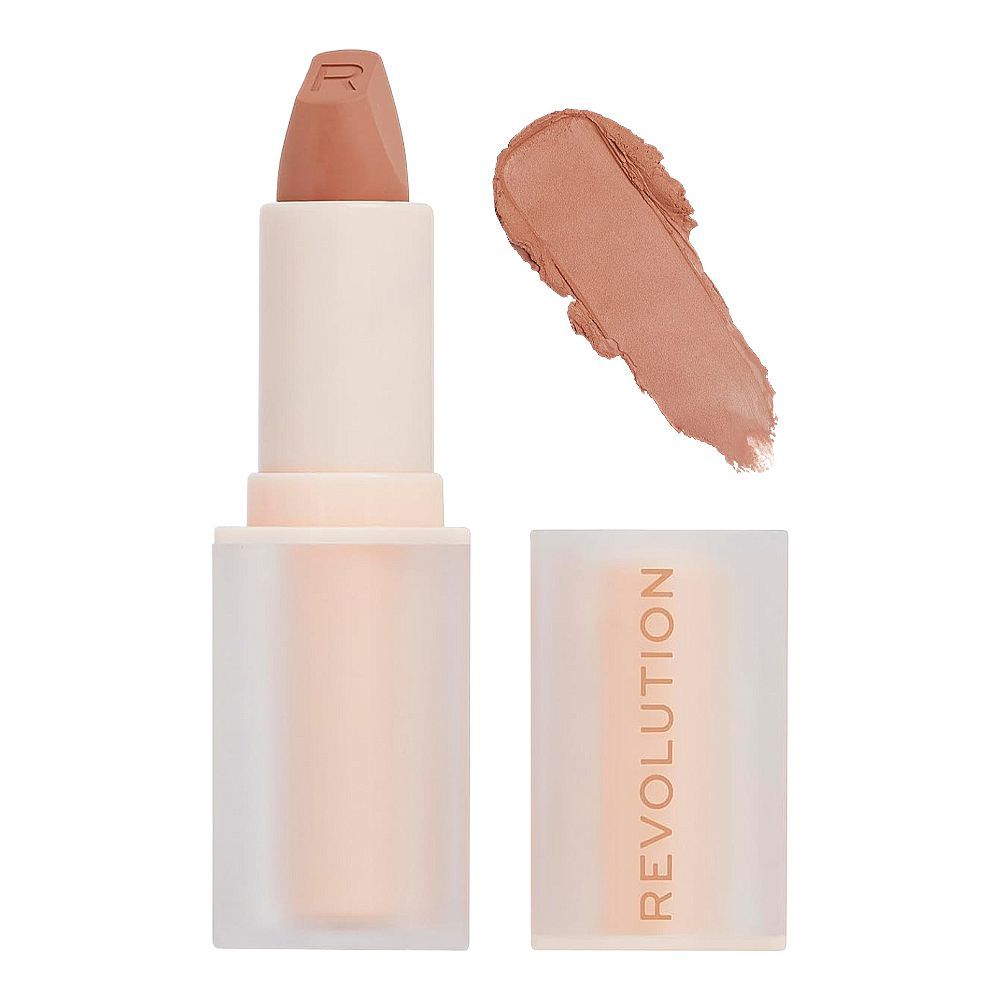 Makeup Revolution Lip Allure Satin Lipstick, 3.2g, Chauffeur Nude - Main Image