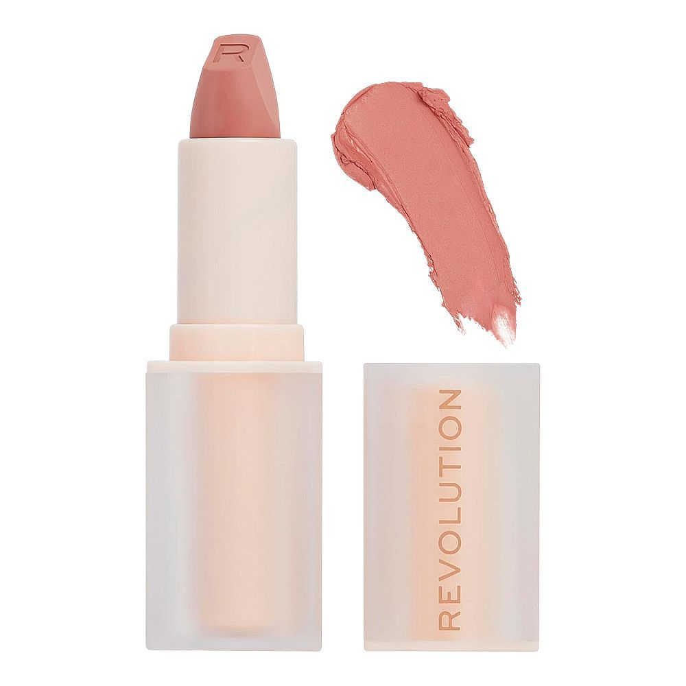 Makeup Revolution Lip Allure Satin Lipstick, 3.2g, Queen Pink - Main Image