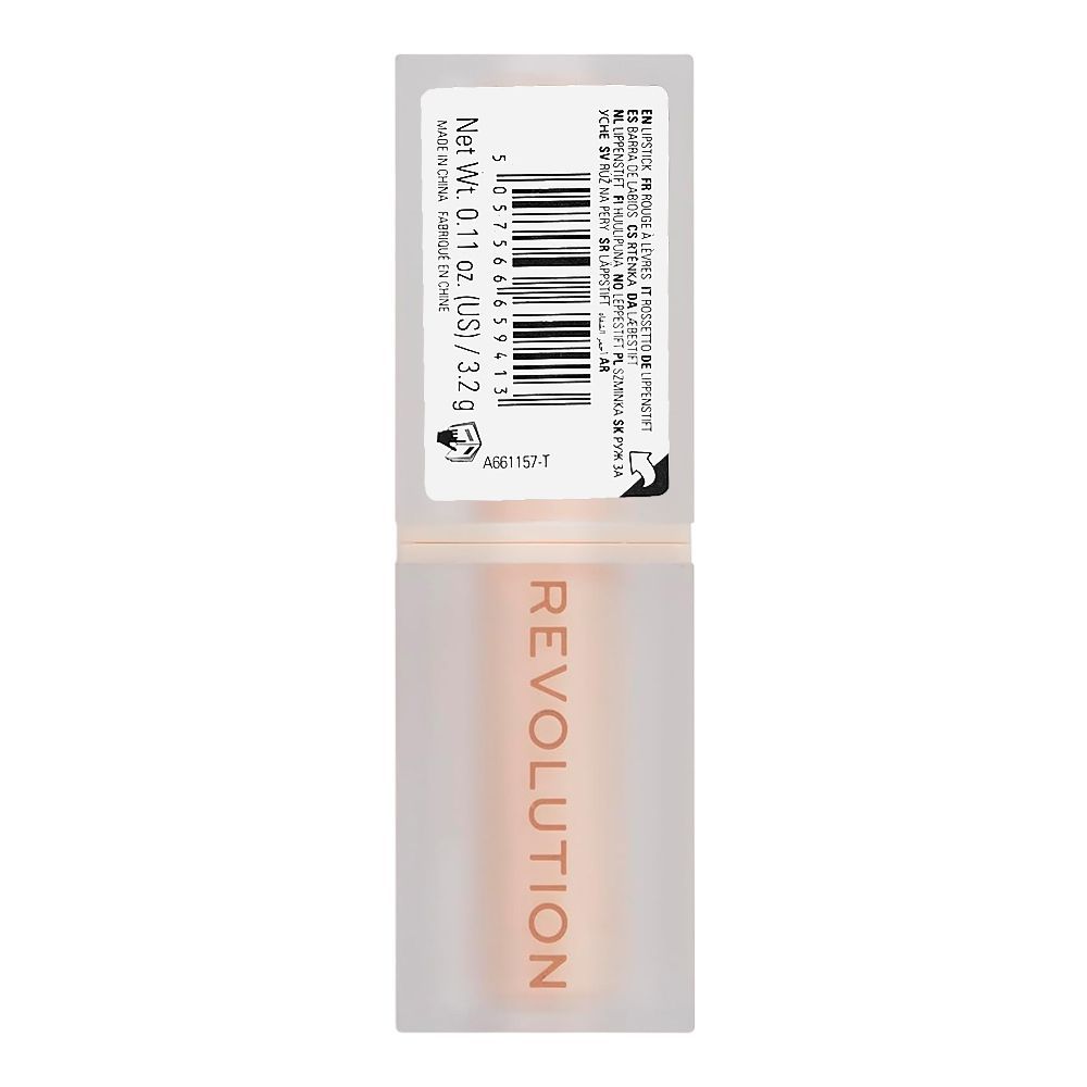 Makeup Revolution Lip Allure Satin Lipstick, 3.2g, Ceo Brick Red - Image 2