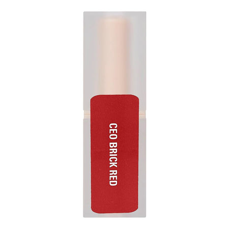 Makeup Revolution Lip Allure Satin Lipstick, 3.2g, Ceo Brick Red - Image 3