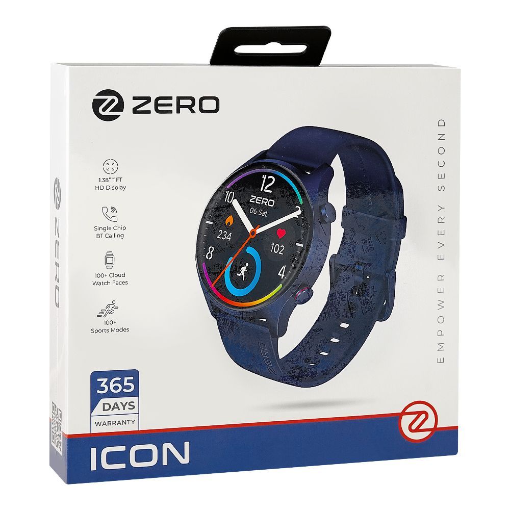 Zero 1.38" TFT HD Display Smart Watch, IP68 Water Resistant, Space Blue - Image 4