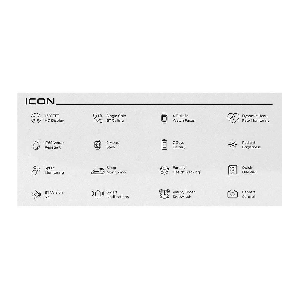 Zero 1.38" TFT HD Display Smart Watch, IP68 Water Resistant, Space Blue - Image 7