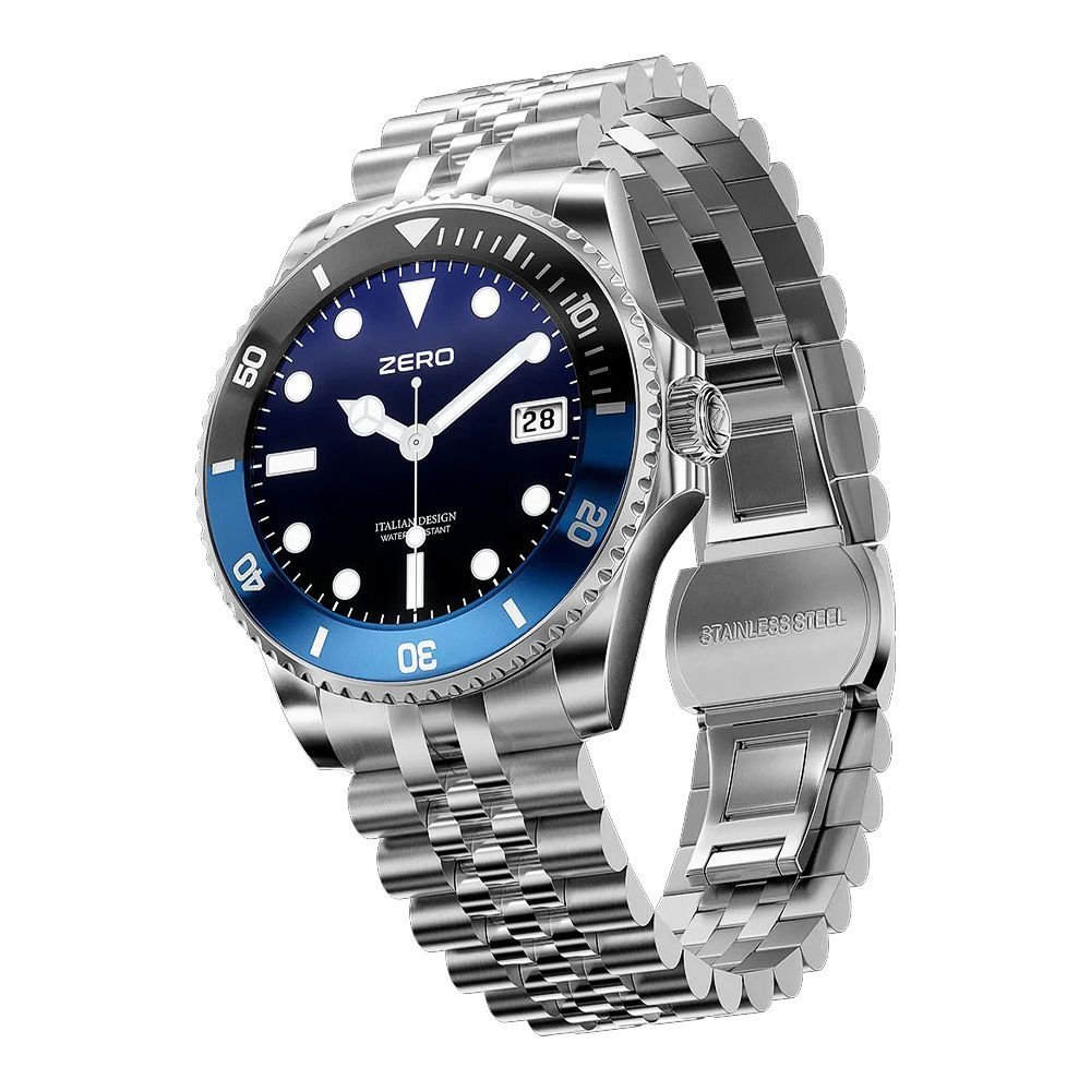 Zero 1.19" Amoled HD Display Platinum Series Regal Smart Watch, IP67 Water Resistant, Aqua Silver - Main Image