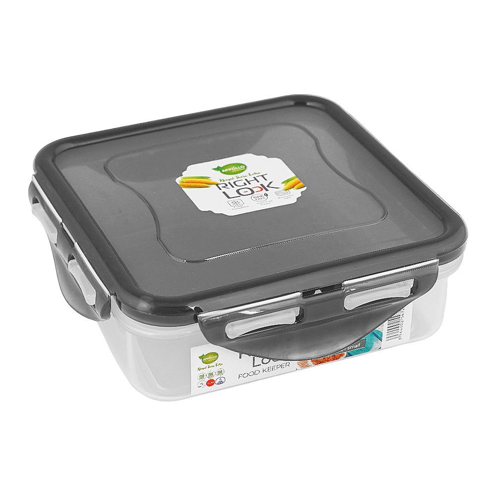 Appollo Right Lock Food Keeper, Small, Black - Main Image