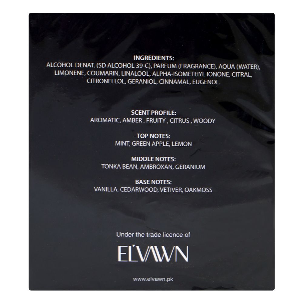 El'Vawn Muskett, Eau de Parfum, For Men, 100ml - Image 2