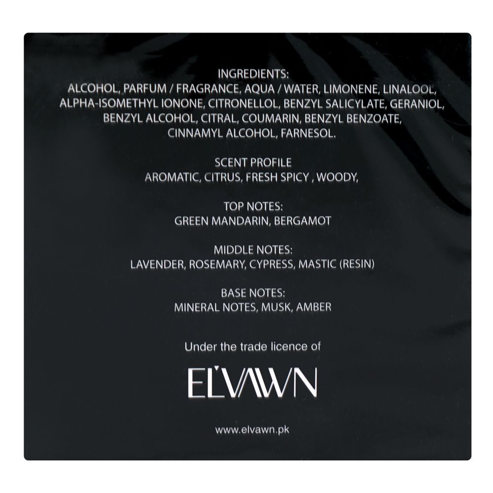 El'Vawn Syfer, Eau de Parfum, For Men, 90ml - Image 2