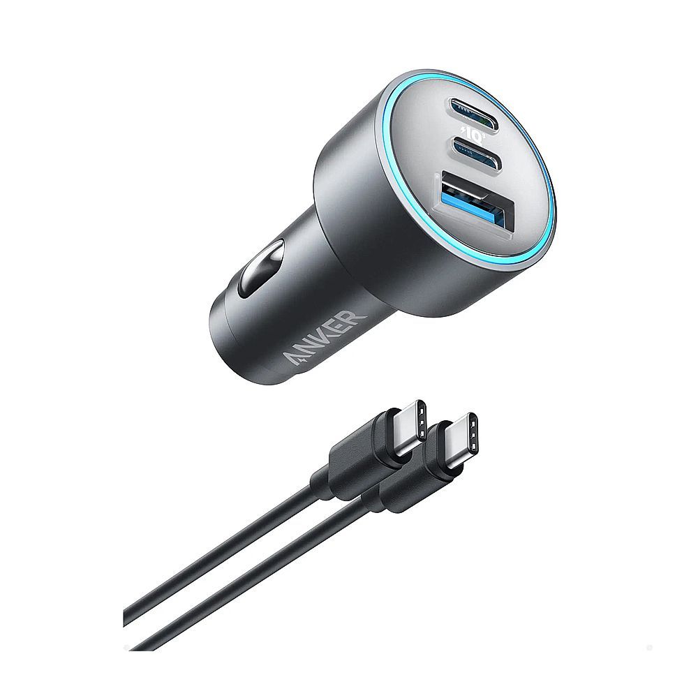 Anker 535 Triple Port Car Charger (67W, 1m Cable), Black, B2731HA1 - Main Image