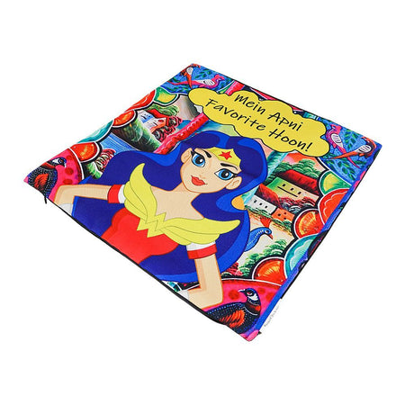 Mein Apni Favourite Hoon (Wonder Women) Cushion Cover With Out Filling - Image 2