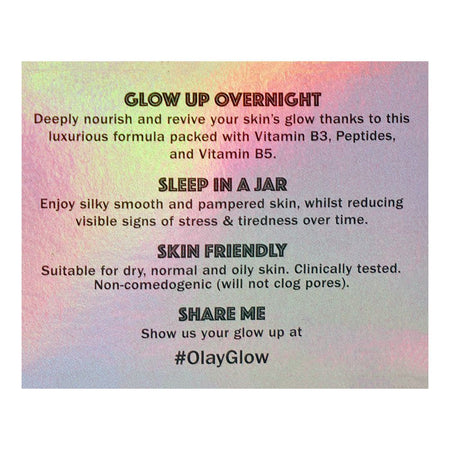 Olay Regenerist Glow Overnight Mask with Vitamin B3 & Peptides, 50ml - Image 4
