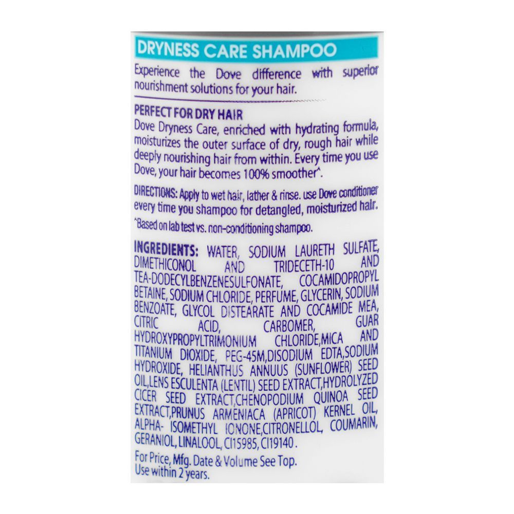 Dove Damage Therapy Dryness Care Shampoo with Bio-Protein, 175ml - Image 3