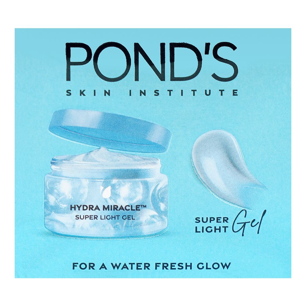 Pond's Hydra Miracle Hyaluronic Acid Super Light Gel, Face Moisturizer, 50g - Image 2