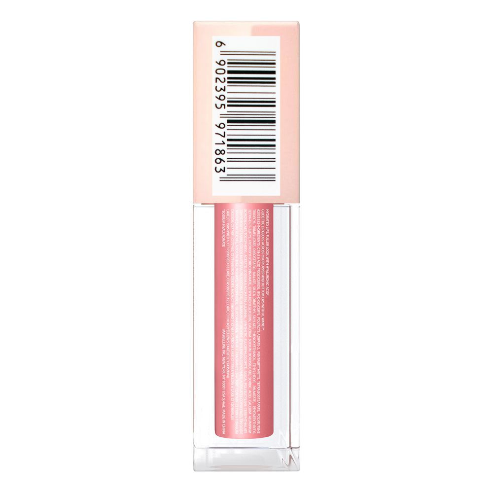 Maybelline New York Lifter Gloss - Hydrating & Shiny Lip Gloss with Hyaluronic Acid, 5.4ml, 004 Silk - Image 2