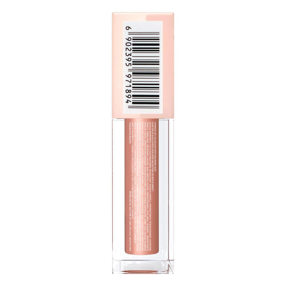 Maybelline New York Lifter Gloss - Hydrating & Shiny Lip Gloss with Hyaluronic Acid, 5.4ml, 008 Stone - Image 2