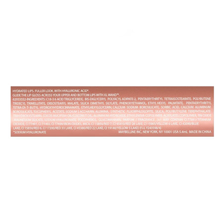 Maybelline New York Lifter Gloss - Hydrating & Shiny Lip Gloss with Hyaluronic Acid, 5.4ml, 008 Stone - Image 3