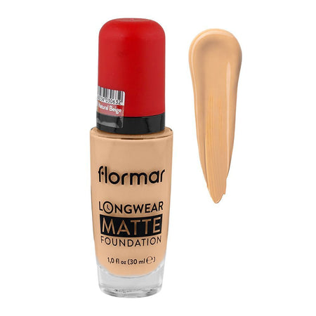 Flormar Longware Matte Liquid Foundation, 30ml, 40 Natural Beige - Main Image