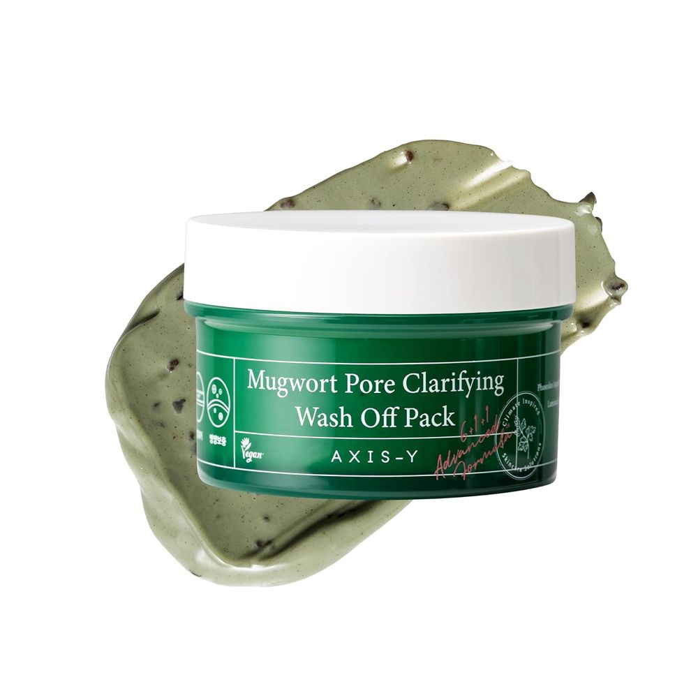 AXIS-Y Mugwort Pore Clarifying Wash Off Clay Mask, Blackhead Remover, 100ml - Main Image