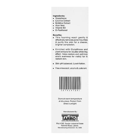 Clearnex Whitening Face Wash, For All Skin Types, 100ml - Image 3