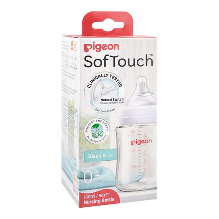 Pigeon SofTouch Glass Nursing Feeder Bottle, For 0+ Months, 160ml A81271 - Image 2
