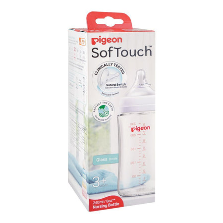 Pigeon SofTouch Glass Nursing Feeder Bottle, For 3+ Months, 240ml, A81272 - Image 2