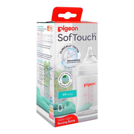 Pigeon SofTouch Nursing PP Feeder Bottle, For 0+ Months, 160ml, A81289 - Image 2