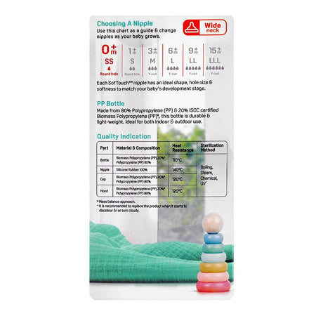Pigeon SofTouch Nursing PP Feeder Bottle, For 0+ Months, 160ml, A81289 - Image 5
