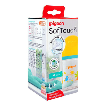 Pigeon SofTouch Nursing PP Feeder Bottle, For 0+ Months, 160ml, A81296 - Image 2