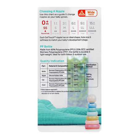 Pigeon SofTouch Nursing PP Feeder Bottle, For 0+ Months, 160ml, A81296 - Image 5