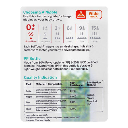 Pigeon SofTouch Nursing PP Feeder Bottle, For 0+ Months, 160ml, A81296 - Image 6