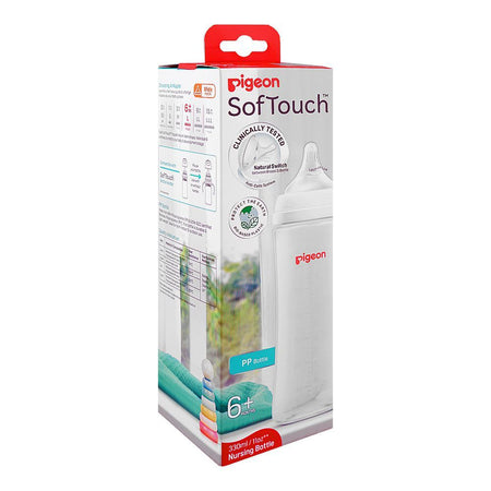 Pigeon SofTouch Nursing PP Feeder Bottle, For 6+ Months, 330ml, A81291 - Image 2