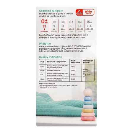 Pigeon SofTouch Nursing PP Feeder Bottle, For 0+ Months, 160ml, 2-Pack, A81292 - Image 5